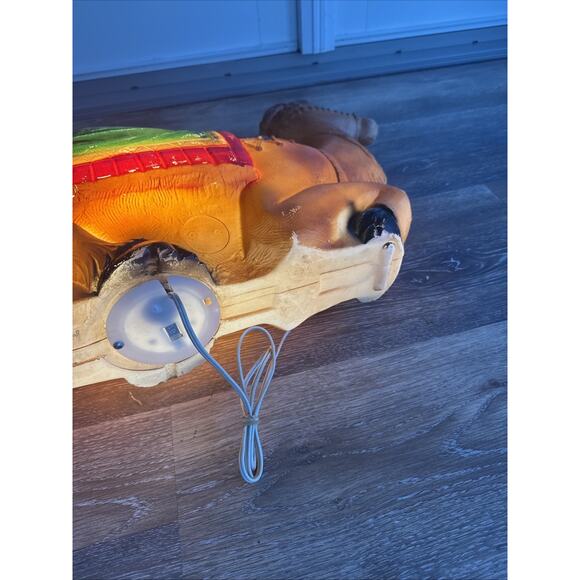 Vintage General Foam Camel Blow Mold Christmas Nativity 28" with Light - Picture 9 of 9